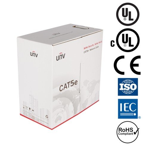 UNV CAT5e UL CMR (350 Mhz) 24AWG Riser 1000FT Pull Box Network Cable - Image 2