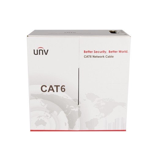 UNV CAT6 UL CMR (550 Mhz) 23AWG Riser 1000FT Pull Box Network Cable - Image 2