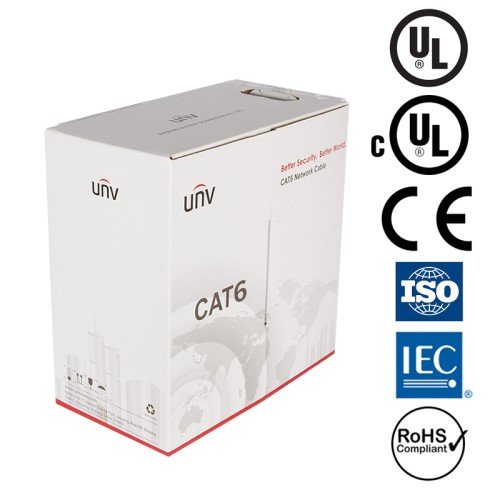 UNV CAT6 UL CMR (550 Mhz) 23AWG Riser 1000FT Pull Box Network Cable - Image 3