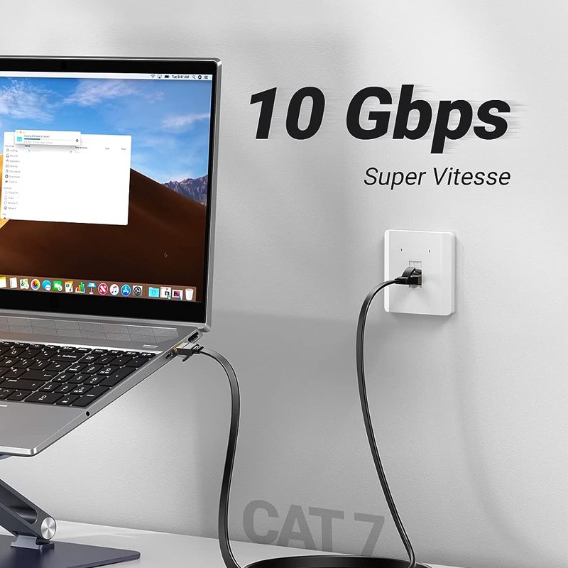 HP CAT7 U/FTP Flat RJ45 Ethernet Network - Image 2