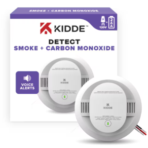 Kidde 30CUDR-CA DETECT Combination Smoke & Carbon Monoxide Alarm, AA Battery Powered