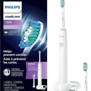 Philips Sonicare 1300 Power Toothbrush, Rechargeable Electric Toothbrush, White Grey