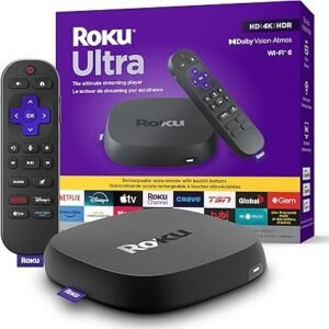 Roku Ultra Streaming Player WiFi 6 - 4K Streaming Device