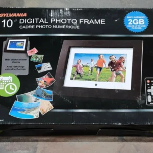 Sylvania SDPF1089 10" LED Multimedia Wood Finished Digital Photo Frame