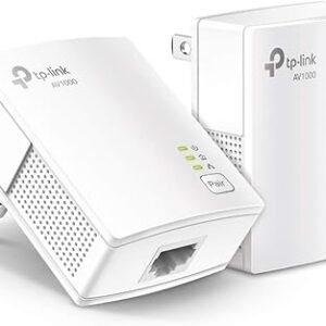 TP-Link Powerline Network Extender, AV1000 Gigabit Powerline Starter Kit