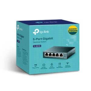 TP-Link TL-SG105 5 Port Gigabit Desktop Switch, Black