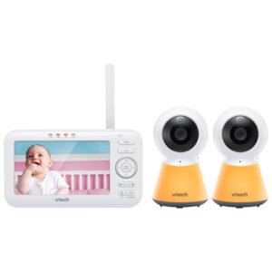 VTech 5in 2 Cameras Video Baby Monitor with Pan & Tilt