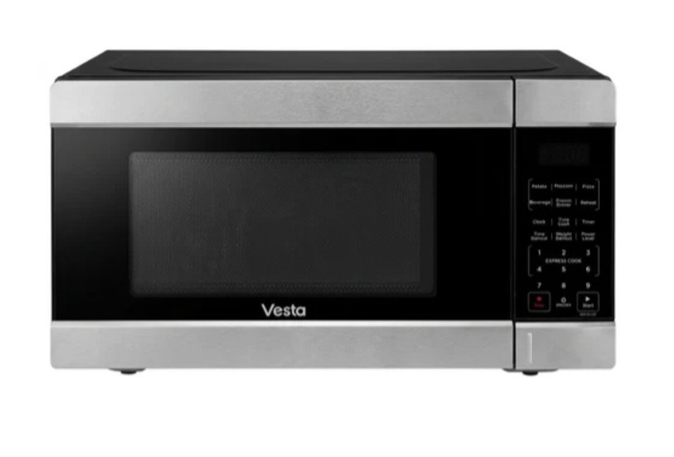 BRAND NEW- VESTA Tokyo 1.1 Cu.Ft Countertop Microwave - Stainless Steel