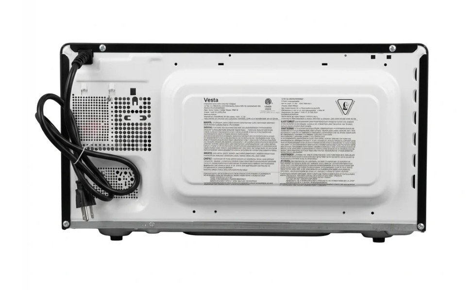 BRAND NEW- VESTA Tokyo 1.1 Cu.Ft Countertop Microwave - Stainless Steel - Image 4
