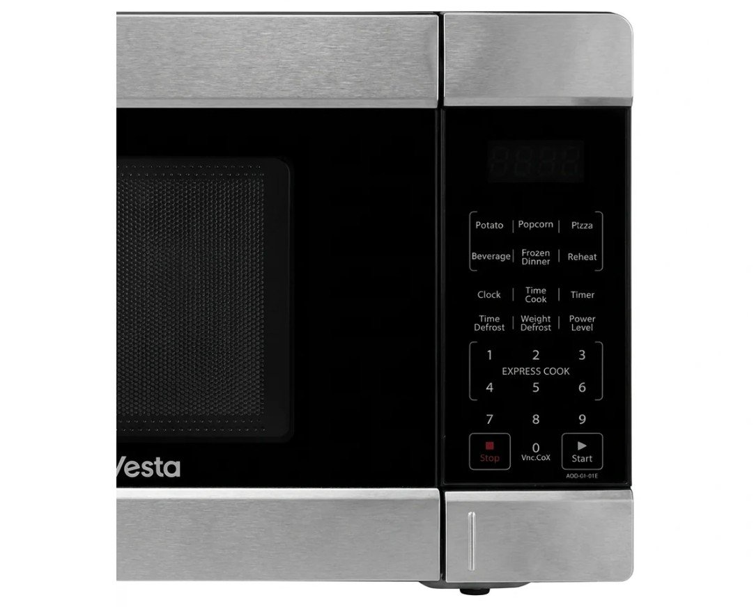 BRAND NEW- VESTA Tokyo 1.1 Cu.Ft Countertop Microwave - Stainless Steel - Image 3